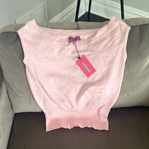 Edikted Pink Sleeveless Top